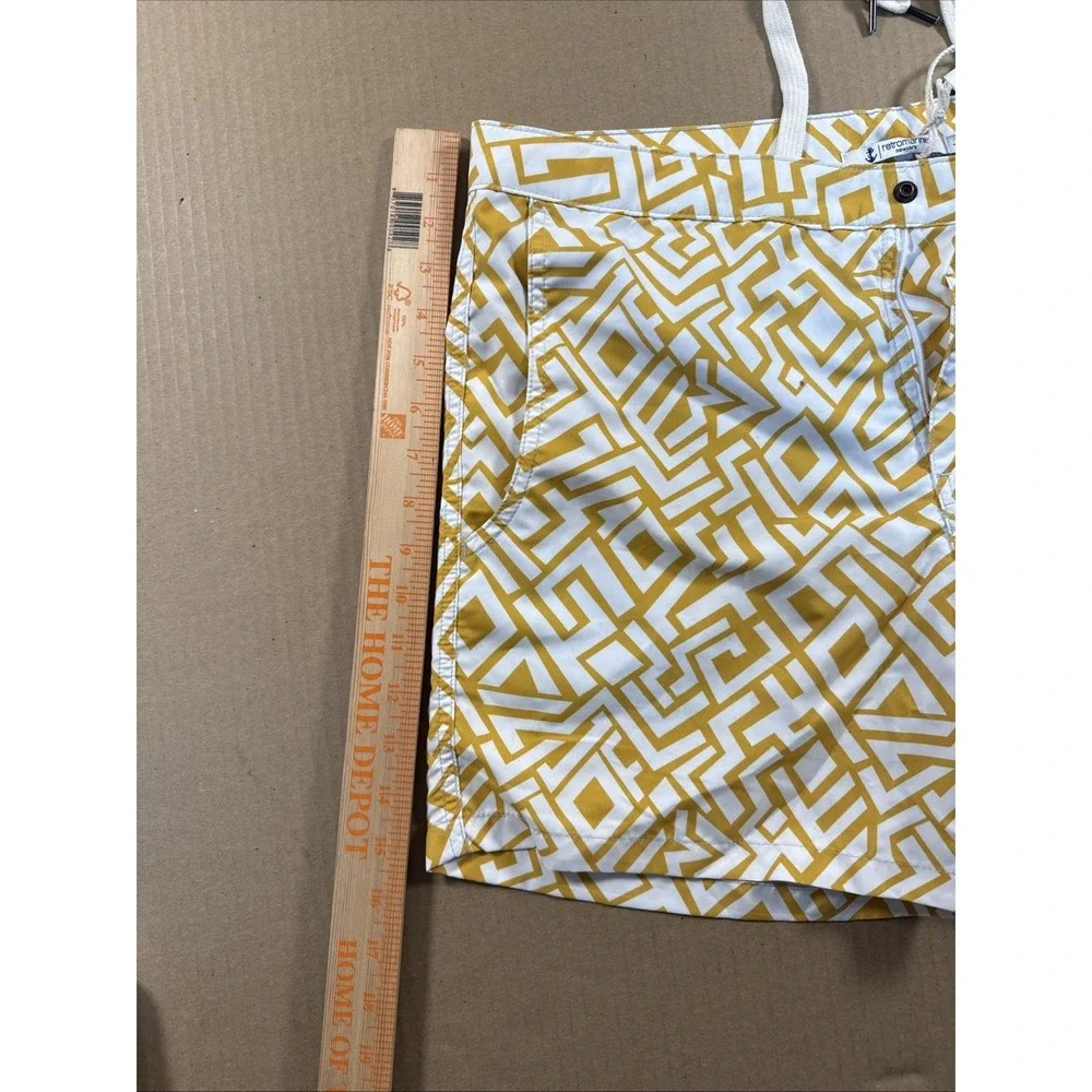 HAMMIES CABANA NWT Mens Sz Large Gold Lined Retro Vintage Swim Shorts Trunks 5